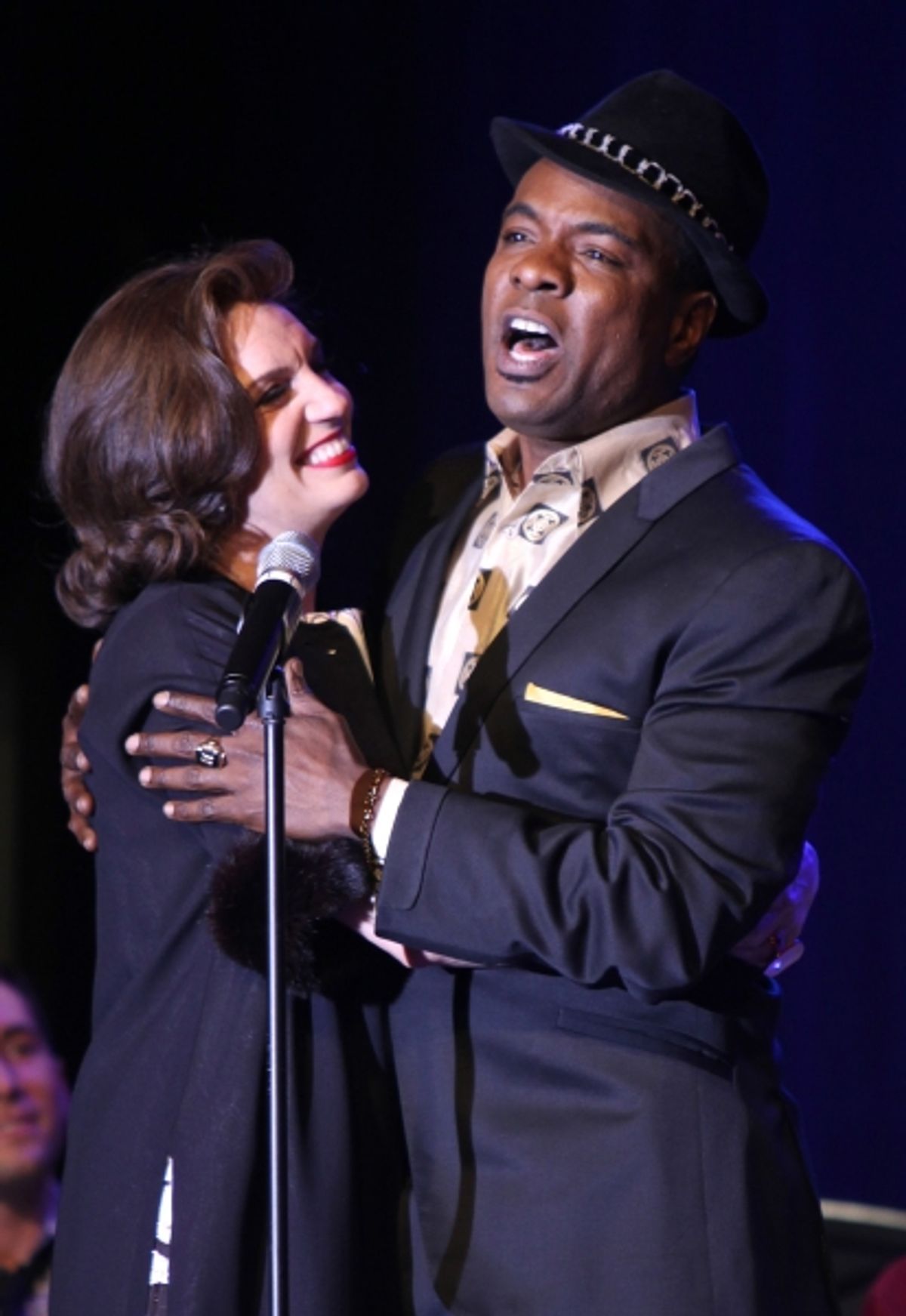 Beth Leavel & Allan Louis performing a Sneek Peek of the New Broadway Musical  'Baby It's You' at the Hard Rock Cafe in New York City. at 