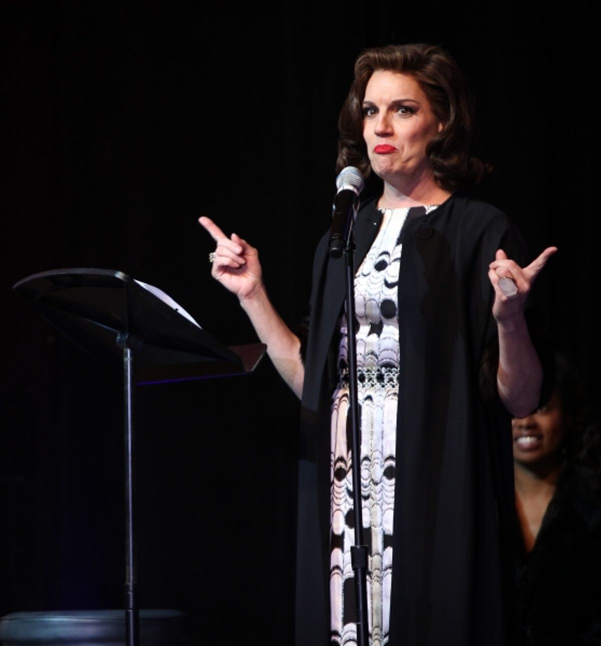 Beth Leavel performing a Sneek Peek of the New Broadway Musical  'Baby It's You' at the Hard Rock Cafe in New York City. at 