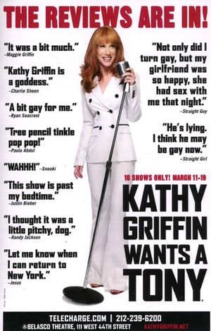 The Reviews are in! Before the Show Opens.... ''Kathy Griffin Wants A Tony" Meet & Greets the press and fans after adding two shows to her Broadway Engagement at the Belasco Theatre in New York City. @ BroadwayWorld The Reviews are in! Before the Show Opens.... ''Kathy Griffin Wants A Tony" Meet & Gr Photo