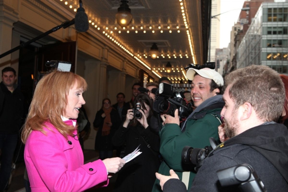 ''Kathy Griffin Wants A Tony' Meet & Greets the press and fans after adding two shows to her Broadway Engagement at the Belasco Theatre in New York City. at 