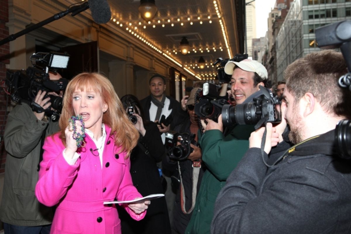 ''Kathy Griffin Wants A Tony' Meet & Greets the press and fans after adding two shows to her Broadway Engagement at the Belasco Theatre in New York City. at 