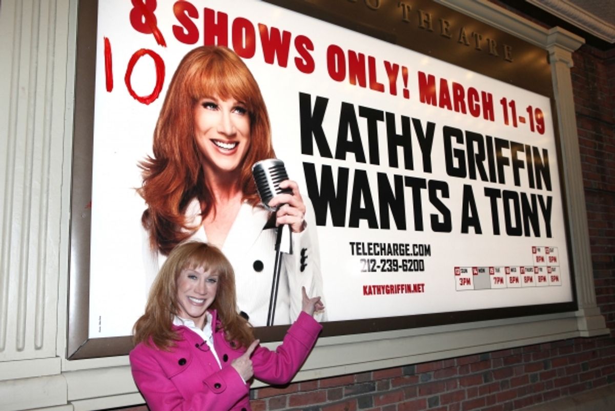 ''Kathy Griffin Wants A Tony' Meet & Greets the press and fans after adding two shows to her Broadway Engagement at the Belasco Theatre in New York City. at 