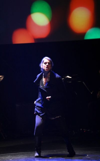 Julie Reiber Performing in 'Childhood Sweethearts' at The 24 Hour Musicals after perf Photo