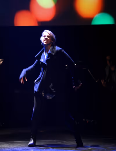 Julie Reiber Performing in 'Childhood Sweethearts' at The 24 Hour Musicals after perf Photo