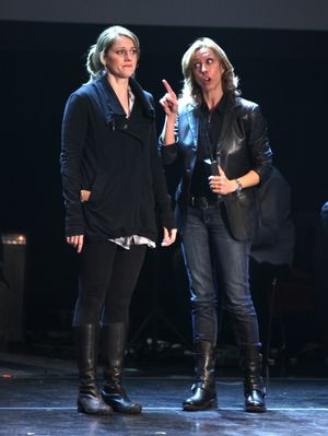 Julie Reiber & Amanda Green Performing in 'Childhood Sweethearts' at The 24 Hour Musicals after performance party at the Gramercy Theatre in New York City. @ BroadwayWorld Julie Reiber & Amanda Green Performing in 'Childhood Sweethearts' at The 24 Hour Musi Photo