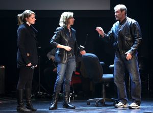 Julie Reiber, Marc Kudisch, Amanda Green Performing in 'Childhood Sweethearts' at The 24 Hour Musicals after performance party at the Gramercy Theatre in New York City. @ BroadwayWorld Julie Reiber, Marc Kudisch, Amanda Green Performing in 'Childhood Sweethearts' at The Photo