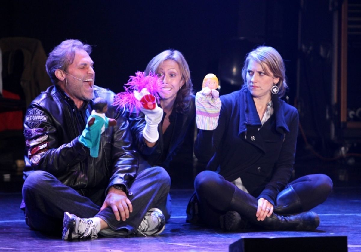Marc Kudisch, Amanda Green & Julie Reiber Performing in 'Childhood Sweethearts' at The 24 Hour Musicals after performance party at the Gramercy Theatre in New York City. at 