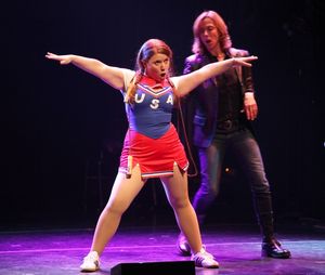 Joelle Lurie Performing in 'Childhood Sweethearts' at The 24 Hour Musicals after performance party at the Gramercy Theatre in New York City. @ BroadwayWorld Joelle Lurie Performing in 'Childhood Sweethearts' at The 24 Hour Musicals after perf Photo