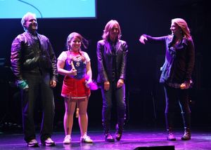 Marc Kudisch, Joelle Lurie, Amanda Green & Julie Reiber Performing in 'Childhood Sweethearts' at The 24 Hour Musicals after performance party at the Gramercy Theatre in New York City. @ BroadwayWorld Marc Kudisch, Joelle Lurie, Amanda Green & Julie Reiber Performing in 'Childhood Swee Photo