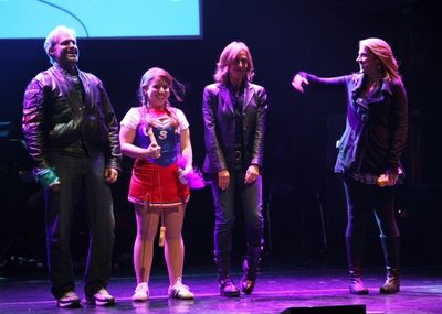 Marc Kudisch, Joelle Lurie, Amanda Green & Julie Reiber Performing in 'Childhood Swee Photo