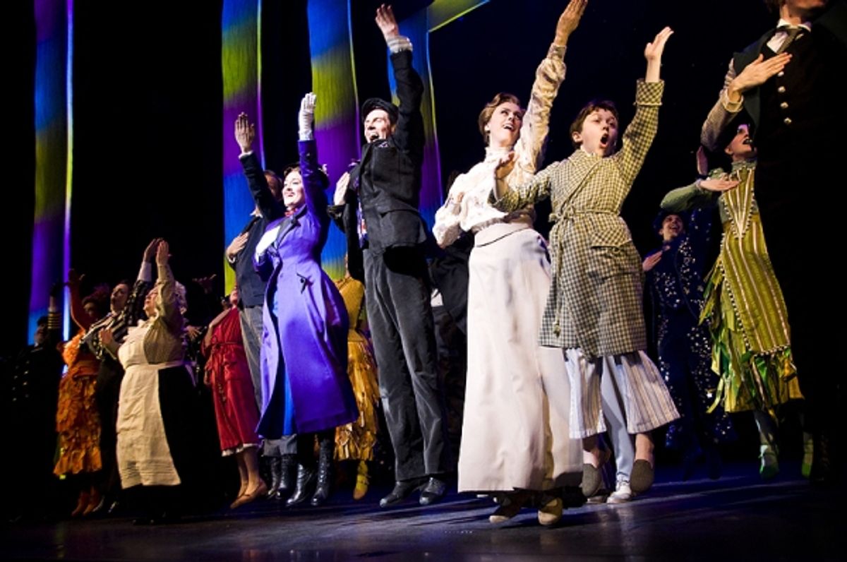 Ashley Brown & Gavin Lee & the cast of Mary Poppins at 
