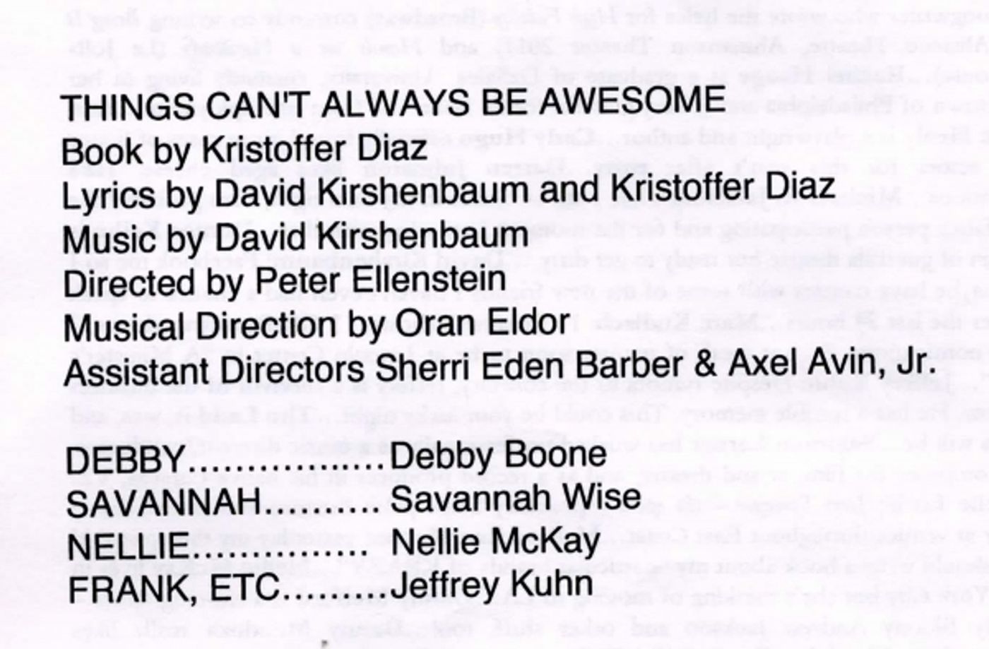 Photo Coverage: The 24 Hour Musicals-THINGS CAN'T ALWAYS BE AWESOME  Image