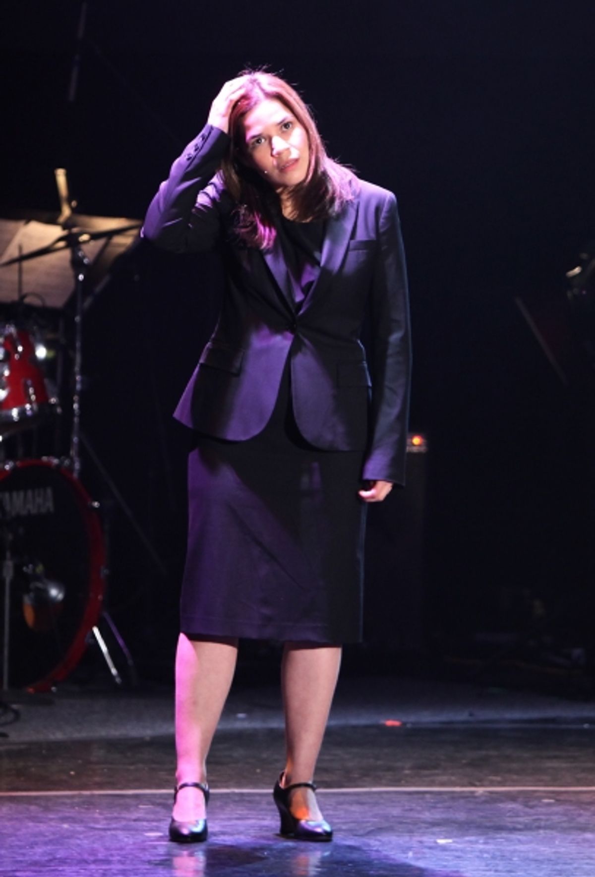 America Ferrera Performing in 'The Exact Right Thing' at The 24 Hour Musicals after performance party at the Gramercy Theatre in New York City. at 