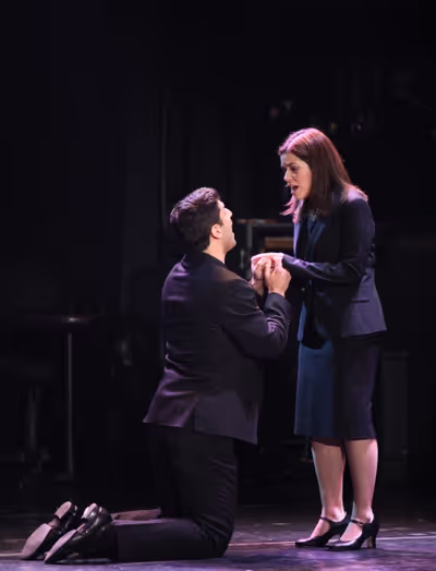 Tony Yazbeck & America Ferrera Performing in 'The Exact Right Thing' at The 24 Hour M Photo