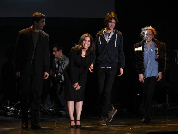 Tony Yazbeck, America Ferrera, Nat Wolff & Kat Pallardy Performing in 'The Exact Righ Photo
