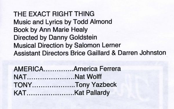 Photos: The 24 Hour Musicals - Fererra in THE EXACT RIGHT THING — photo 2 of 37
