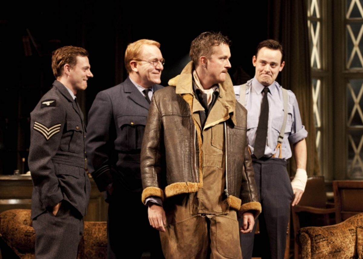 Joe Armstrong, Clive Wood (Squadron Leader , Mark Dexter  & Harry Hadden-Paton  at 