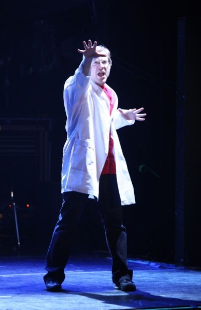 Anthony Rapp Performing in  at The 24 Hour Musicals after performance party at the Gr Photo