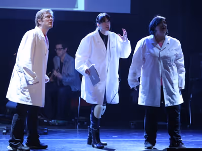 Anthony Rapp, Dee Roscioli & Ashlie Atkinson Performing in  at The 24 Hour Musicals a Photo
