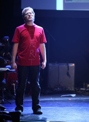 Anthony Rapp Performing in 'The World Is Ending' at The 24 Hour Musicals after perfor Photo