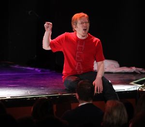Anthony Rapp Performing in 'The World Is Ending' at The 24 Hour Musicals after perfor Photo