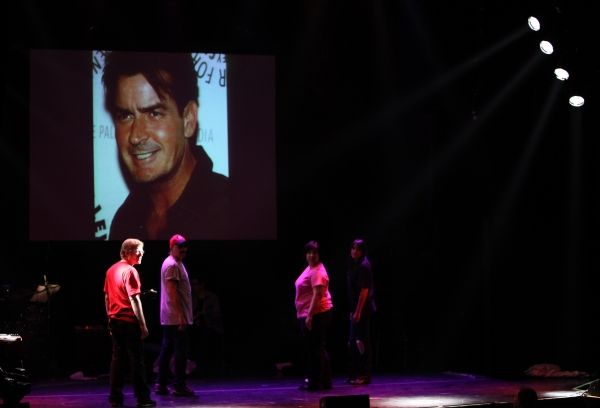 Anthony Rapp, Julian Fleisher, Ashlie Atkinson & Dee Roscioli Performing in 'The Worl Photo