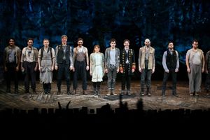 Ensemble Cast: Brandon Dirden, David Rossmer, Arnie Burton, Karl Kenzler, Kevin Del Aguila, Celia Keenan-Bolger, Adam Chandler-Berat, Christian Borle, Matt D'Amico, Teddy Bergman & Greg Hildreth during the opening Night Curtain Call for 'Peter and the Sta @ BroadwayWorld Ensemble Cast: Brandon Dirden, David Rossmer, Arnie Burton, Karl Kenzler, Kevin Del A Photo