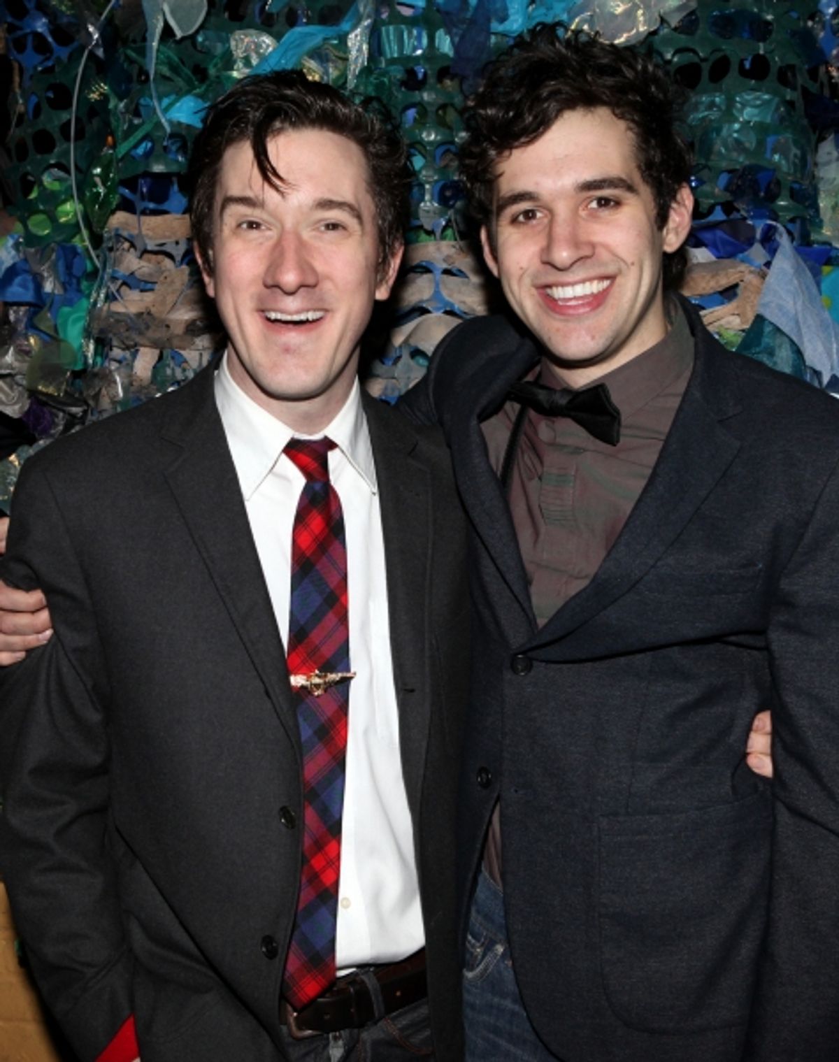 Carson Elrod & Adam Chandler-Berat attending the opening Night After Party for 'Peter and the Starcatcher' at Phebe's in New York City at 