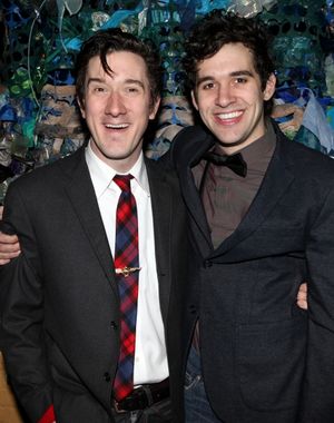 Carson Elrod & Adam Chandler-Berat attending the opening Night After Party for 'Peter Photo