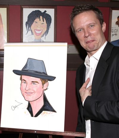 Broadway's 'Memphis' stars Montego Glover and Chad Kimball join the Sardi's Wall of F Photo