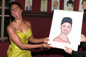 Broadway's 'Memphis' stars Montego Glover and Chad Kimball join the Sardi's Wall of F Photo