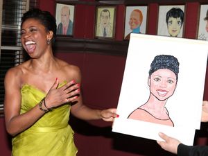 Broadway's 'Memphis' stars Montego Glover and Chad Kimball join the Sardi's Wall of F Photo