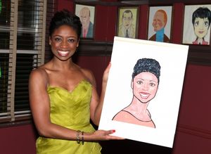 Broadway's 'Memphis' stars Montego Glover and Chad Kimball join the Sardi's Wall of F Photo