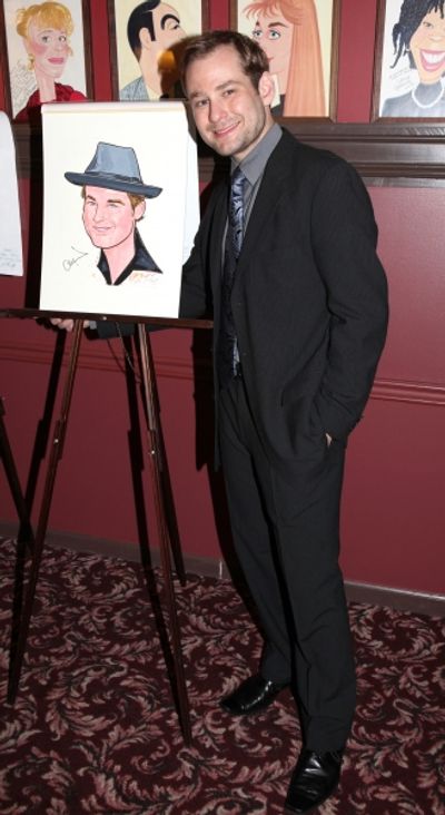 Broadway's 'Memphis' stars Montego Glover and Chad Kimball join the Sardi's Wall of F Photo