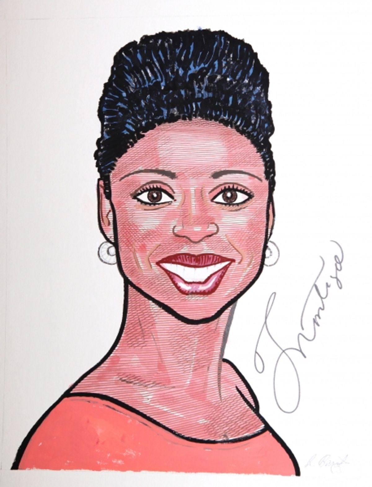 Broadway's 'Memphis' stars Montego Glover and Chad Kimball join the Sardi's Wall of Fame in New York City. at 