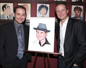 Broadway's 'Memphis' stars Montego Glover and Chad Kimball join the Sardi's Wall of F Photo