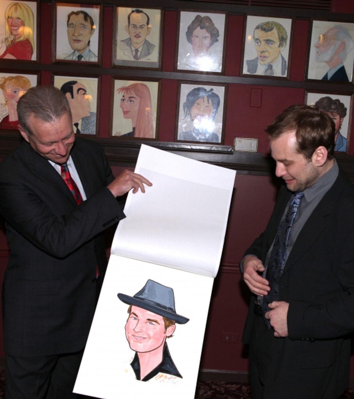Broadway's 'Memphis' stars Montego Glover and Chad Kimball join the Sardi's Wall of Fame in New York City. at 