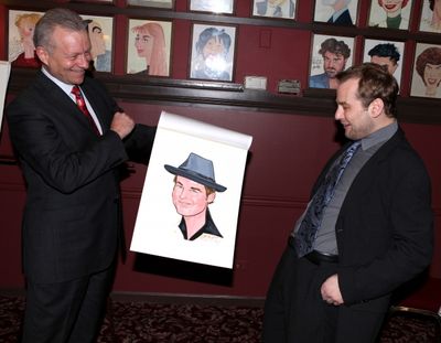Broadway's 'Memphis' stars Montego Glover and Chad Kimball join the Sardi's Wall of F Photo