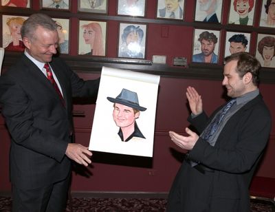 Broadway's 'Memphis' stars Montego Glover and Chad Kimball join the Sardi's Wall of F Photo