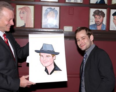 Broadway's 'Memphis' stars Montego Glover and Chad Kimball join the Sardi's Wall of F Photo