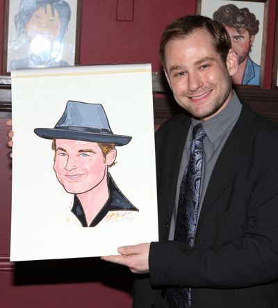 Broadway's 'Memphis' stars Montego Glover and Chad Kimball join the Sardi's Wall of F Photo