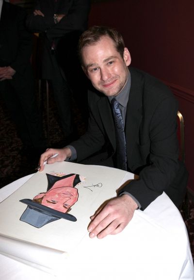 Broadway's 'Memphis' stars Montego Glover and Chad Kimball join the Sardi's Wall of F Photo