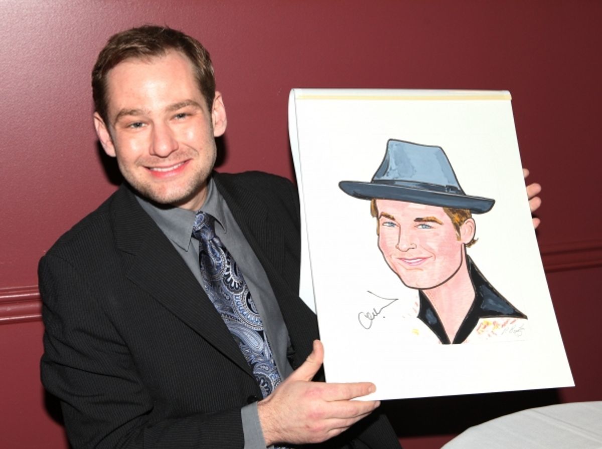 Broadway's 'Memphis' stars Montego Glover and Chad Kimball join the Sardi's Wall of Fame in New York City. at 