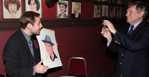 Broadway's 'Memphis' stars Montego Glover and Chad Kimball join the Sardi's Wall of F Photo