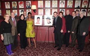 Broadway's 'Memphis' stars Montego Glover and Chad Kimball join the Sardi's Wall of F Photo