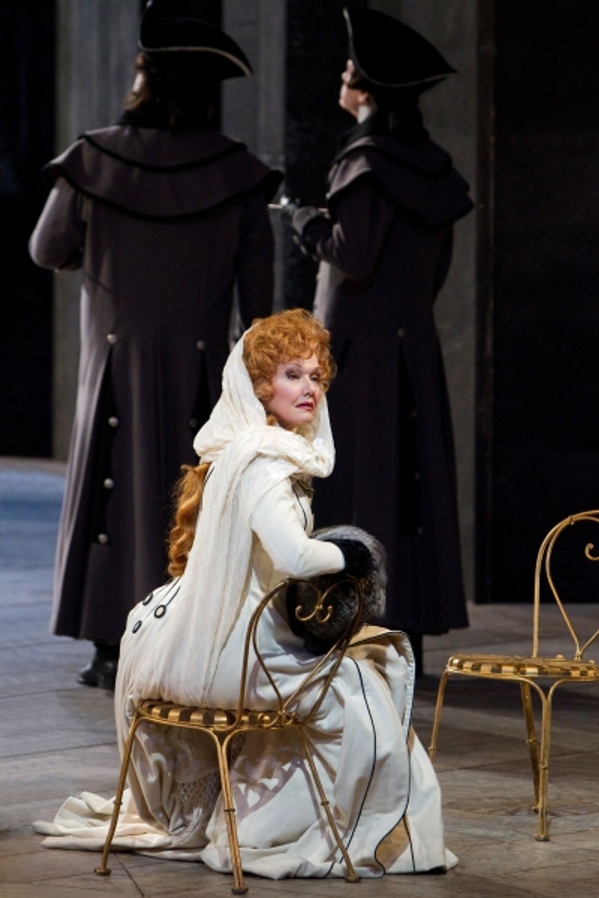 Karita Mattila as Lisa in Tchaikovsky's 'The Queen of Spades.' Photo: Marty Sohl/Metropolitan Opera  Taken at the rehearsal on March 3, 2011 at the Metropolitan Opera in New York City. at 
