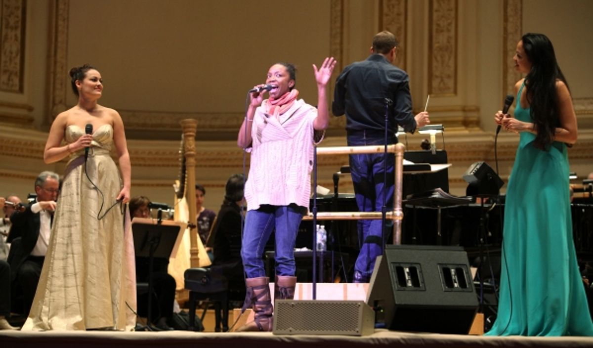 Ashley Brown & Heather Headley & Karen Olivo & Steven Reineke Open Rehearsal and Concert Performance of The New York PopsÃ'â€¢ The Great Judy Garland Ã'Â a one-night-only, song-for-song recreation of GarlandÃ'â€¢s historic 1961 performance at Carnegie Ha at 