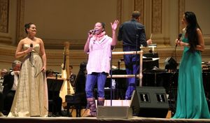 Ashley Brown & Heather Headley & Karen Olivo & Steven Reineke Open Rehearsal and Concert Performance of The New York PopsÃ'• The Great Judy Garland Ã' a one-night-only, song-for-song recreation of GarlandÃ'•s historic 1961 performance at Carnegie Ha @ BroadwayWorld Ashley Brown & Heather Headley & Karen Olivo & Steven Reineke Open Rehearsal and Conc Photo