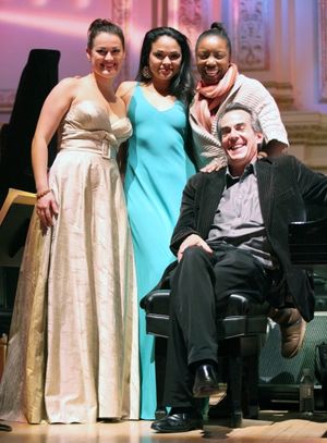 Ashley Brown & Karen Olivo & Heather Headley Open Rehearsal and Concert Performance of The New York PopsÃ'• The Great Judy Garland Ã' a one-night-only, song-for-song recreation of GarlandÃ'•s historic 1961 performance at Carnegie Hall in New York Ci @ BroadwayWorld Ashley Brown & Karen Olivo & Heather Headley Open Rehearsal and Concert Performance o Photo