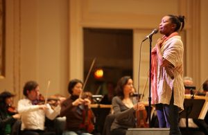 Heather Headley Open Rehearsal and Concert Performance of The New York PopsÃ'• The Great Judy Garland Ã' a one-night-only, song-for-song recreation of GarlandÃ'•s historic 1961 performance at Carnegie Hall in New York City. @ BroadwayWorld Heather Headley Open Rehearsal and Concert Performance of The New York PopsÃ'‿ Photo
